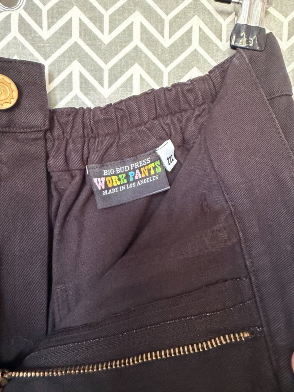 Big Bud Press Black Work Shorts Size M Made in USA - Picture 3 of 3
